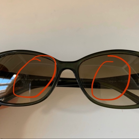 FENDI FS5185 GREEN STAR STUDDED SUNGLASSES - Picture 4 of 4